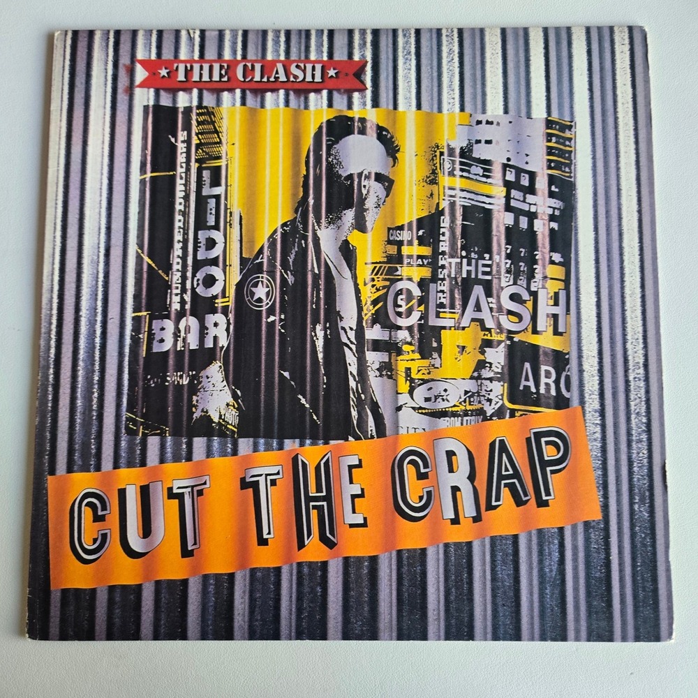 The Clash Cut The Crap Vinyl LP Record 1985 Epic FE 40017 Canadian Pressing
